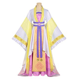 Though I Am an Inept Villainess Cosplay Costume Huang Linglin Yellow Dress Adult Female Halloween Carnival Costume