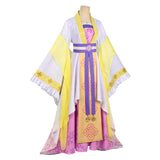 Though I Am an Inept Villainess Cosplay Costume Huang Linglin Yellow Dress Adult Female Halloween Carnival Costume