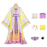 Though I Am an Inept Villainess Cosplay Costume Huang Linglin Yellow Dress Adult Female Halloween Carnival Costume