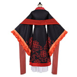 Though I Am an Inept Villainess Cosplay Costume Shu Keigetsu Red and Black Outfit Adult Female Halloween Carnival Costume