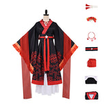 Though I Am an Inept Villainess Cosplay Costume Shu Keigetsu Red and Black Outfit Adult Female Halloween Carnival Costume