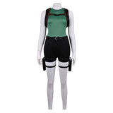 Tomb Raider Cosplay Costume Lara Croft Green Outfit Adult Female Halloween Carnival Costume