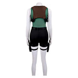 Tomb Raider Cosplay Costume Lara Croft Green Outfit Adult Female Halloween Carnival Costume