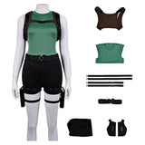Tomb Raider Cosplay Costume Lara Croft Green Outfit Adult Female Halloween Carnival Costume