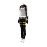 Tomb Raider Cosplay Costume Lara Croft Women Gray Outfit Adult Female Halloween Carnival Costume