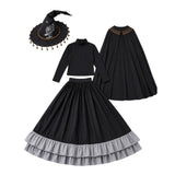 Tongari Boushi no Atelier Cosplay Costume Coco Black Witch Style Outfit Adult Female Halloween Carnival Costume