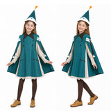 Tongari Boushi no Atelier Cosplay Costume Coco Kids Children Green Outfit Halloween Carnival Costume