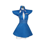 Toxic MV Cosplay Costume Blue Stewardess Outfit Adult Female Halloween Carnival Costume