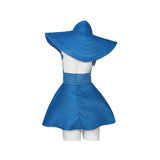 Toxic MV Cosplay Costume Blue Stewardess Outfit Adult Female Halloween Carnival Costume