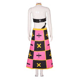 Trish Una Cosplay Costume Pink Dress Adult Female Halloween Carnival Costume