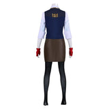 Valorant  Cosplay Costume Chamber Gender-swapped Blue Outfit Adult Female Halloween Carnival Costume