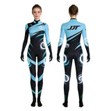 Valorant Cosplay Costume Jett Blue Jumpsuit Adult Female Halloween Carnival Costume