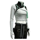 VALORANT Cosplay Costume Sage White Crop Top Adult Female Halloween Carnival Costume
