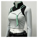 VALORANT Cosplay Costume Sage White Crop Top Adult Female Halloween Carnival Costume