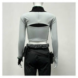 VALORANT Cosplay Costume Sage White Crop Top Adult Female Halloween Carnival Costume