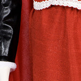 Violent Night Cosplay Costume Mrs. Claus Red Outfit Adult Female Halloween Carnival Costume