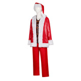 Violent Night Cosplay Costume Nick Red Santa Claus Suit Adult Male Halloween Carnival Costume