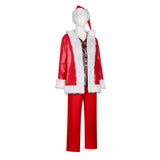 Violent Night Cosplay Costume Nick Red Santa Claus Suit Adult Male Halloween Carnival Costume