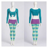 W.I.T.C.H Irma Lair Women Green Outfit Adult Female Halloween Carnival Costume