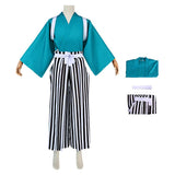 Wano Country Arc Cosplay Costume Usopp Blue Kimono Outfit Adult Male Halloween Carnival Costume