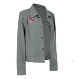 Ward Cosplay Costume Gray Coat Adult Female Halloween Carnival Costume