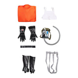 Ward Cosplay Costume Orange Jumpsuit Adult Female Halloween Carnival Costume