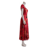 Widow‘s Bay Cosplay Costume Patricia Red Dress Adult Female Halloween Carnival Costume