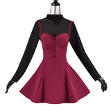 Witch on the Holy Night Cosplay Costume Aoko Aozaki Red Outfit Adult Female Halloween Carnival Costume