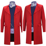 Wonka Cosplay Costume Wonka Red Outfit Adult Male Halloween Carnival Costume