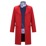 Wonka Cosplay Costume Wonka Red Outfit Adult Male Halloween Carnival Costume
