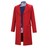 Wonka Cosplay Costume Wonka Red Outfit Adult Male Halloween Carnival Costume