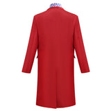 Wonka Cosplay Costume Wonka Red Outfit Adult Male Halloween Carnival Costume