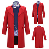 Wonka Cosplay Costume Wonka Red Outfit Adult Male Halloween Carnival Costume