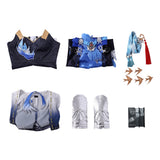 Wuthering Waves Cosplay Costume Yangyang Xuanling Blue Outfit Adult Female Halloween Carnival Costume