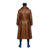 X-Men ‘97 Cosplay Costume  Gambit Black Jumpsuit with Brown Trench Coat Adult Male Halloween Carnival Costume