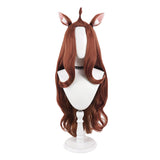 Yani Neko Sato Yaniko Brown Cosplay Wig Heat Resistant Synthetic Hair Carnival Halloween Party Props