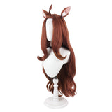 Yani Neko Sato Yaniko Brown Cosplay Wig Heat Resistant Synthetic Hair Carnival Halloween Party Props