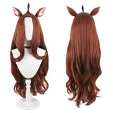 Yani Neko Sato Yaniko Brown Cosplay Wig Heat Resistant Synthetic Hair Carnival Halloween Party Props