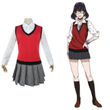 Midari Ikishima Kakegurui Cosplay Costume Women School Uniform Outfits Halloween Carnival Suit