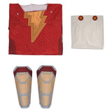 Shazam! Fury of the Gods-Shazam Cosplay Costume Jumpsuit Halloween Carnival Disguise Suit