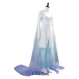 Elsa Frozen 2 Ahtohallan Ice Cave Queen Outfit Cosplay Costume