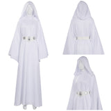 Adult Princess Leia Cosplay Costume Dress Outfits Halloween Carnival Suit