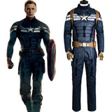 Captain America 2 The Winter Soldier Steve Rogers Uniform Outfit Cosplay Costume