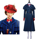 2018 Mary Poppins Returns Costume Mary Poppins Dress Hat For Adult