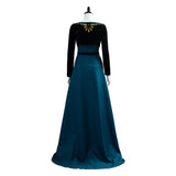 Frozen 2 Queen Coronation Anna Gown  Uniform Cosplay Costume