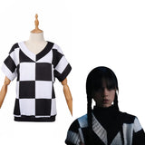 Wednesday Addams Cosplay Costume Vest Only Outfits Halloween Carnival Party Suit