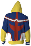 My Hero Academia Hoodie Boku no Hero Academia All Might Sweatshirt Jacket Cosplay Costume