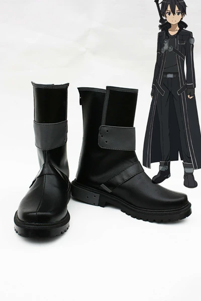 Sword Art Online Kazuto Kirigaya Cosplay Shoes Boots Custom Made