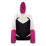 Spider-Man: Across The Spider-Verse- Gwen Stacy Cosplay CostumeHoodie Coat Outfits Halloween Carnival Suit