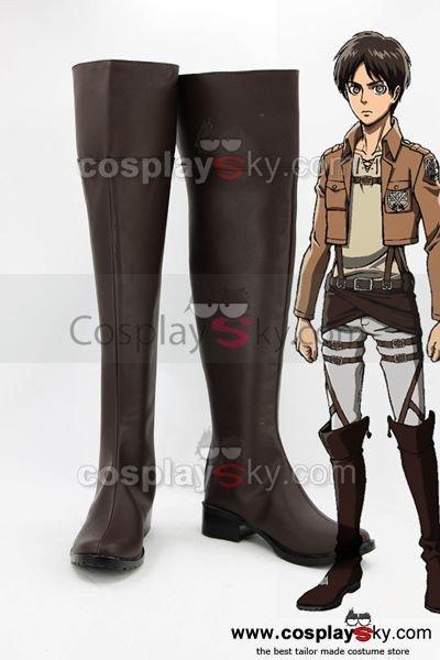 Attack on Titan Scouting Legion Rivaille Cosplay Costume+Wig+Shoes